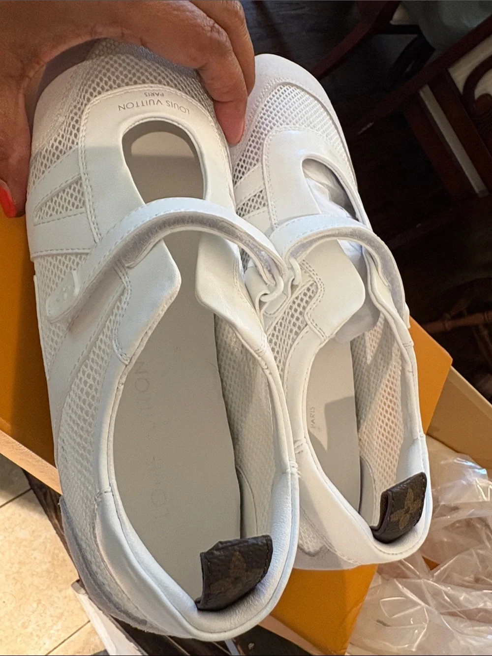 Louis Vuitton Sneakerina Mary Jane - all white colorway